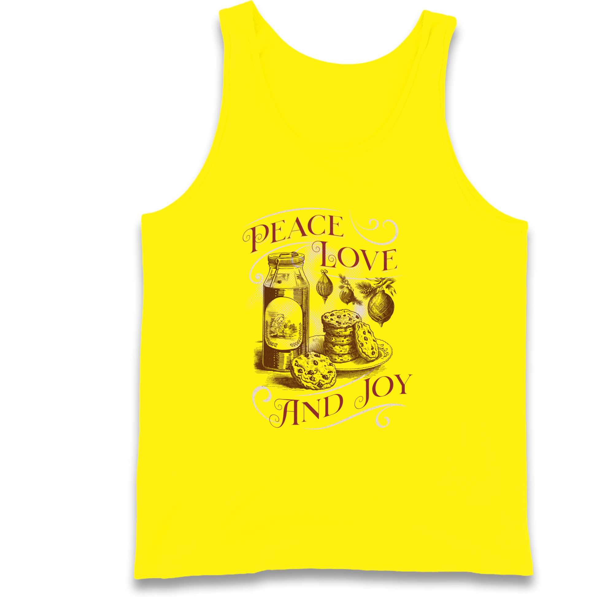Peace Love And Joy Christmas Tank Top