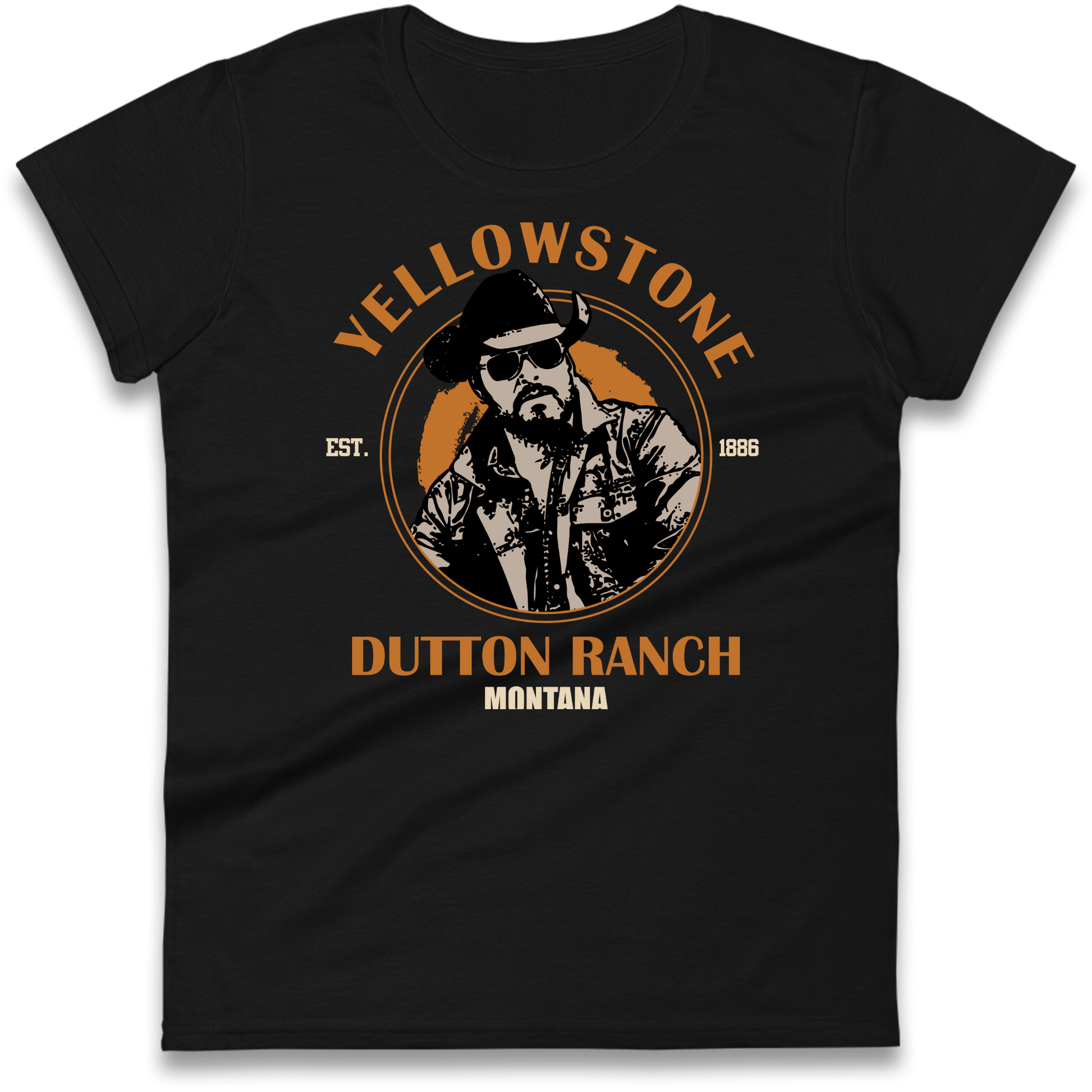 Yellowstone Dutton Ranch Montana Ladies T Shirt