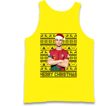 Merry Christmas Ronaldo Tank Top