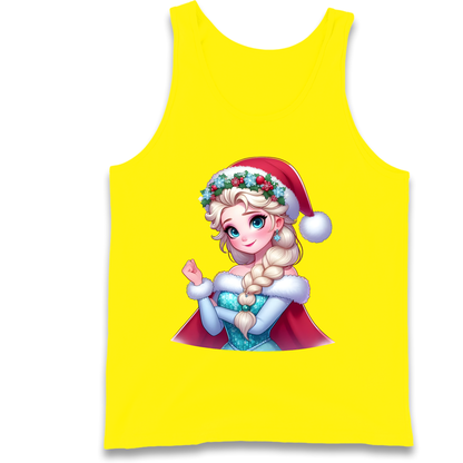 Elsa Frozen Santa Tank Top