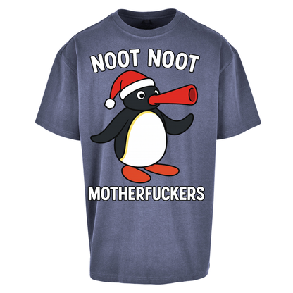 Pingu Christmas Oversized T Shirts