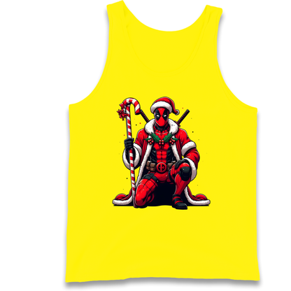 DeadPool Candy Cane Santa Tank Top