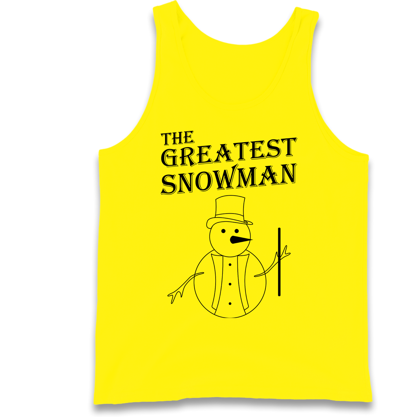 The Greatest Snowman Christmas Tank Top