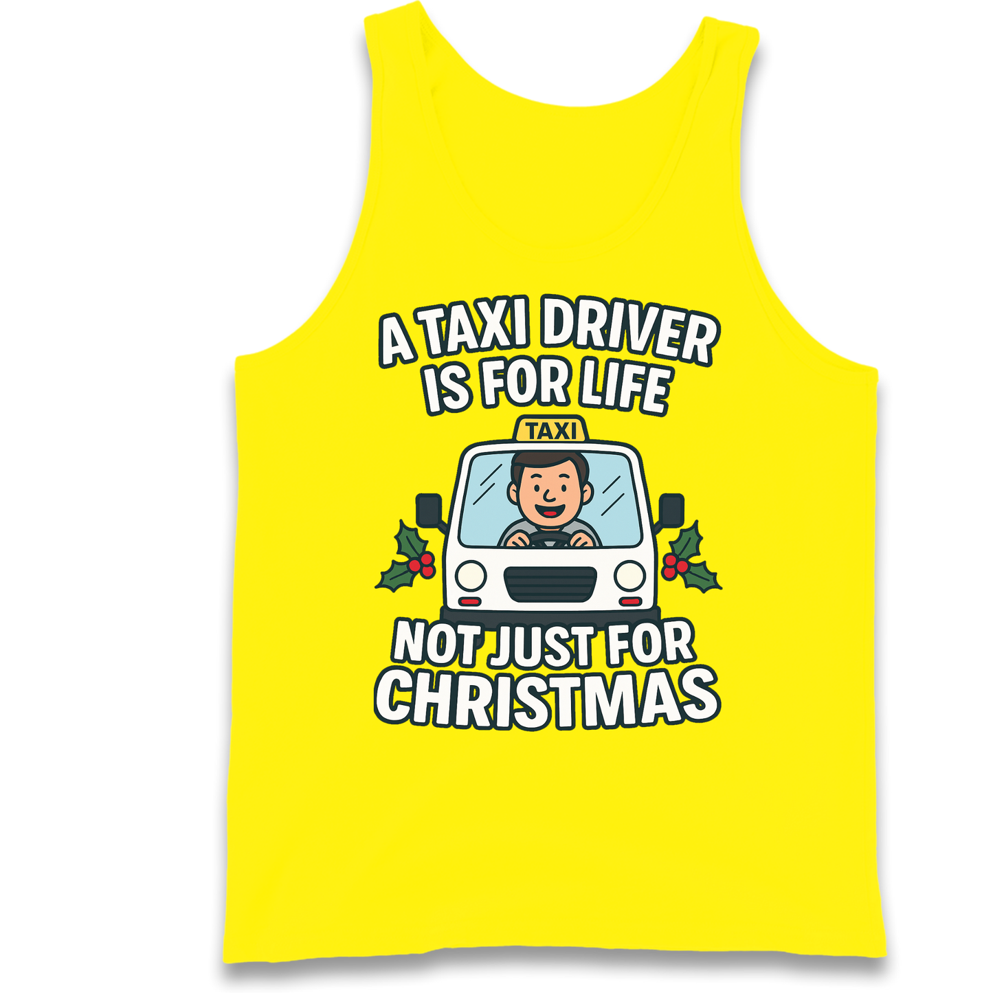 Taxi Driver Christmas Tank Top