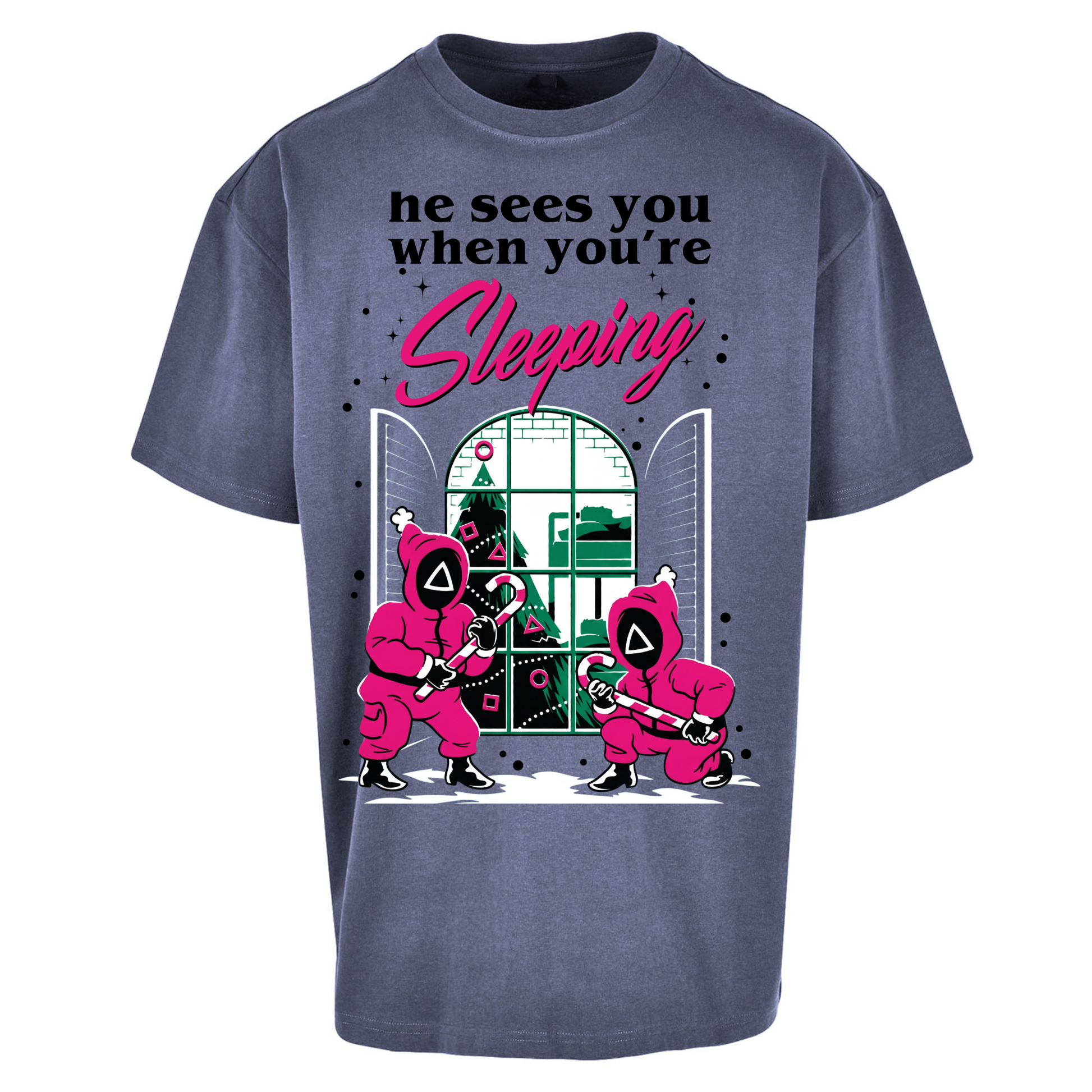 Squid Games Xmas Oversized T Shirts