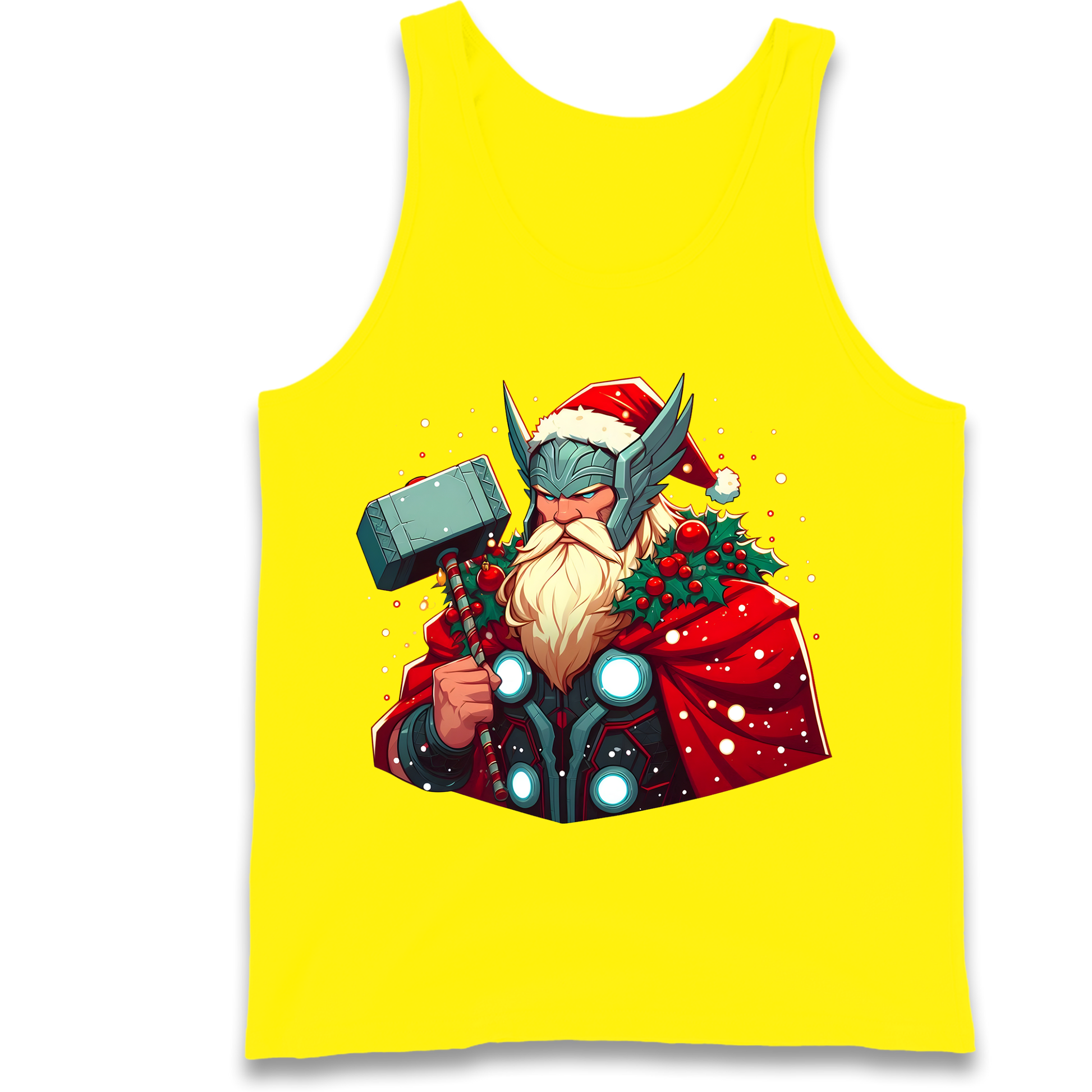 Viking Thor Santa Tank Top