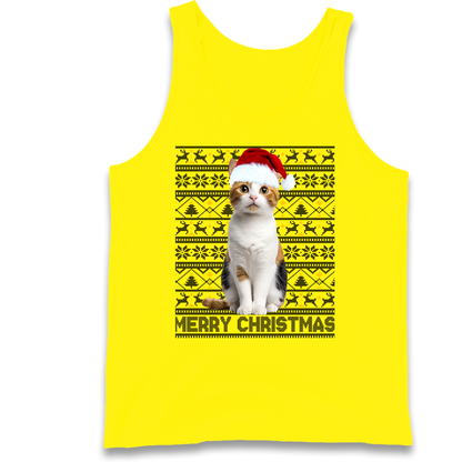 Merry Christmas Cat Tank Top