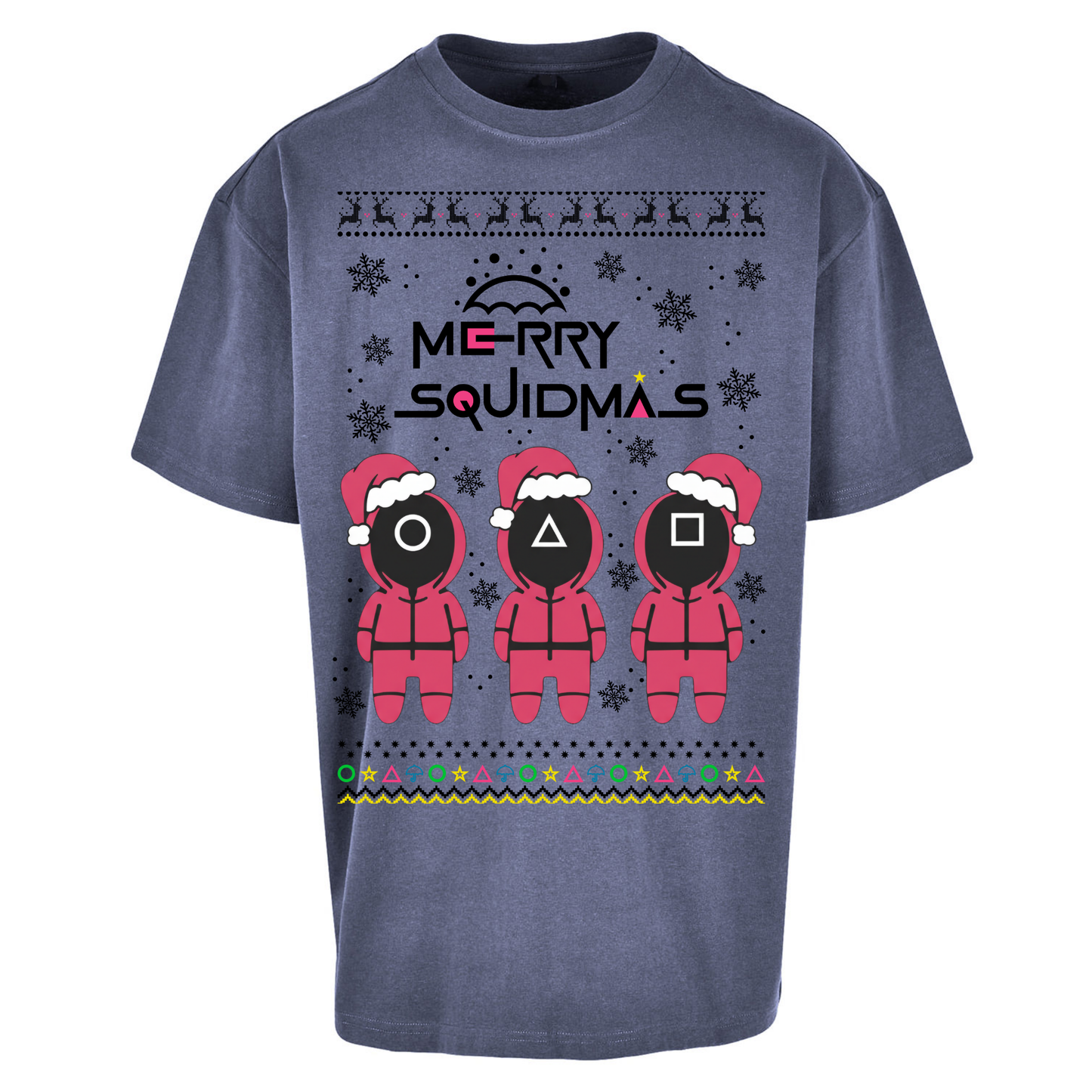 merry Squidmas Oversized T Shirts