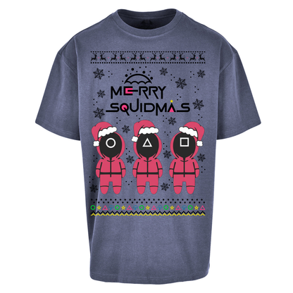 merry Squidmas Oversized T Shirts