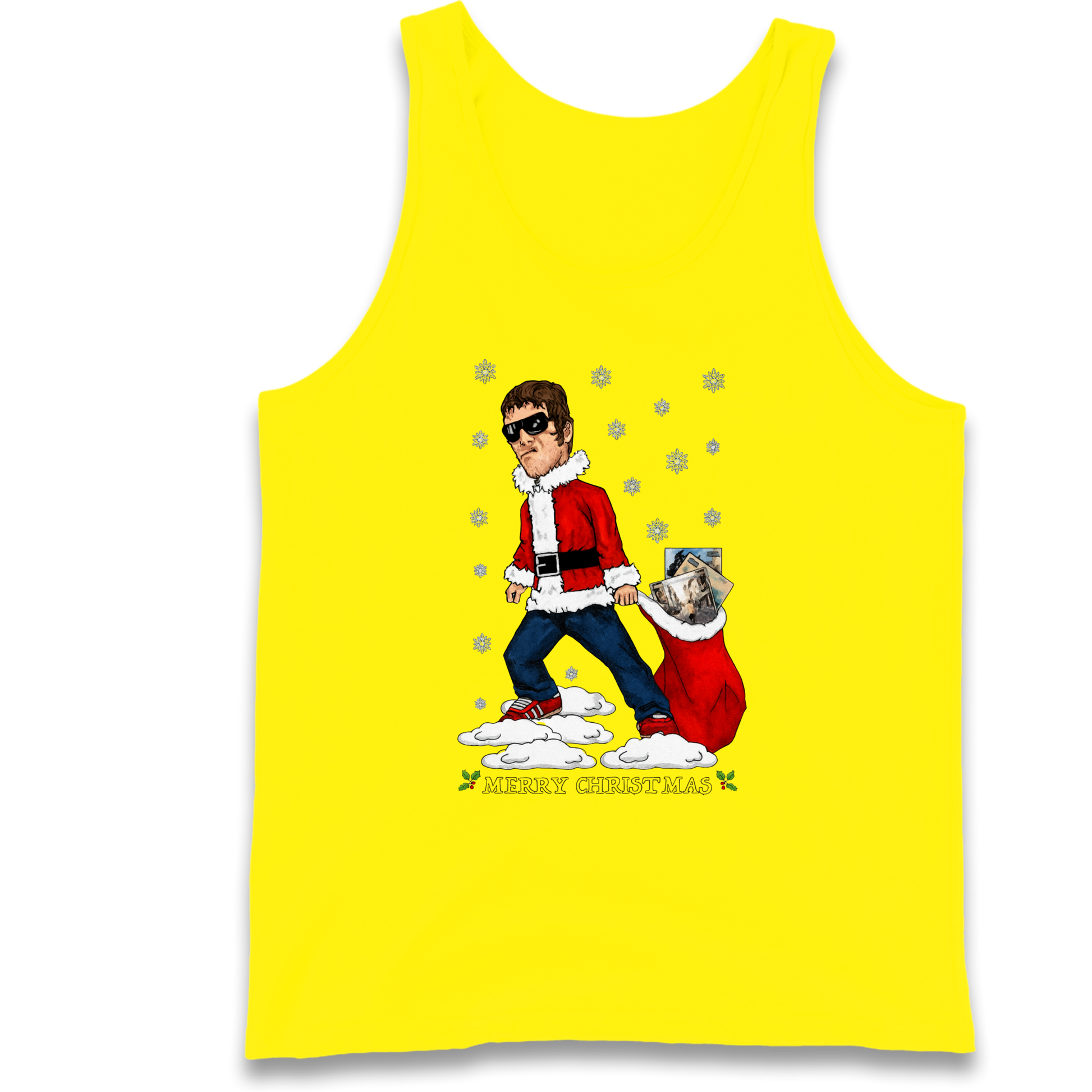Liam Gallagher Christmas Santa Tank Top