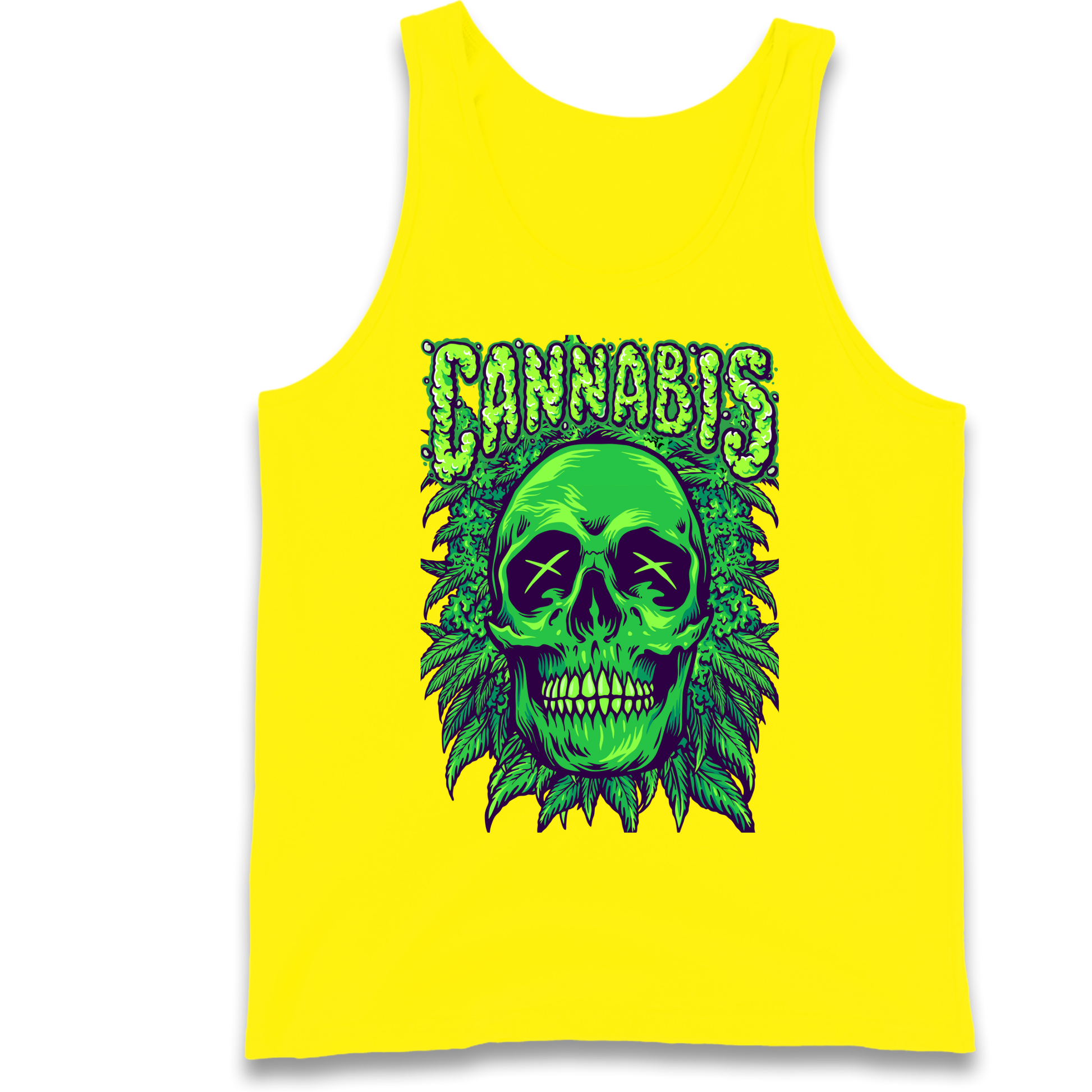 Cannabis Skull Tank Top