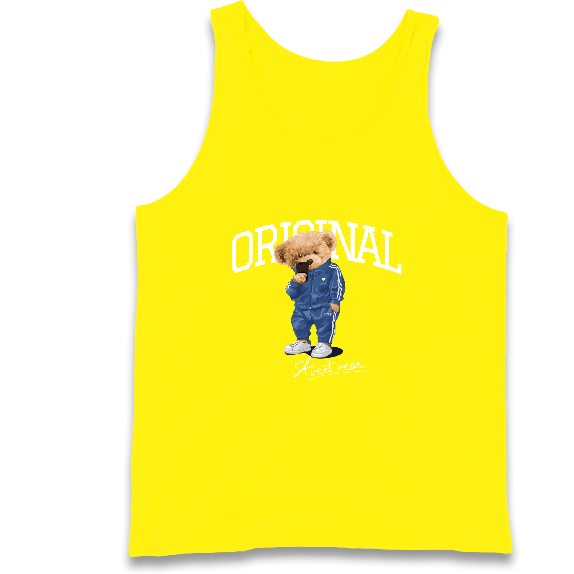 Teddy Bear Original Streetwear Tank Top