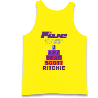 Five Keep On Movin' Tour 2025 Tank Top