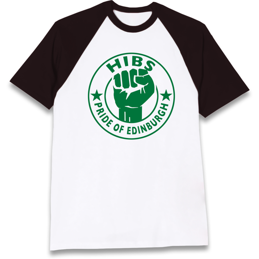 Hibernian FC Football Raglan T Shirt