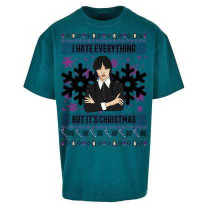Wednesday addams Christmas Oversized T Shirts