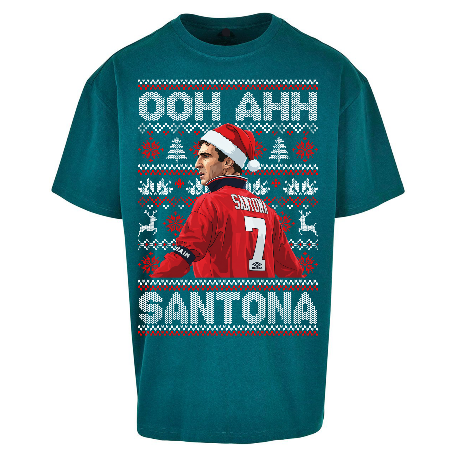 M'nchester United Christmas Oversized T Shirts
