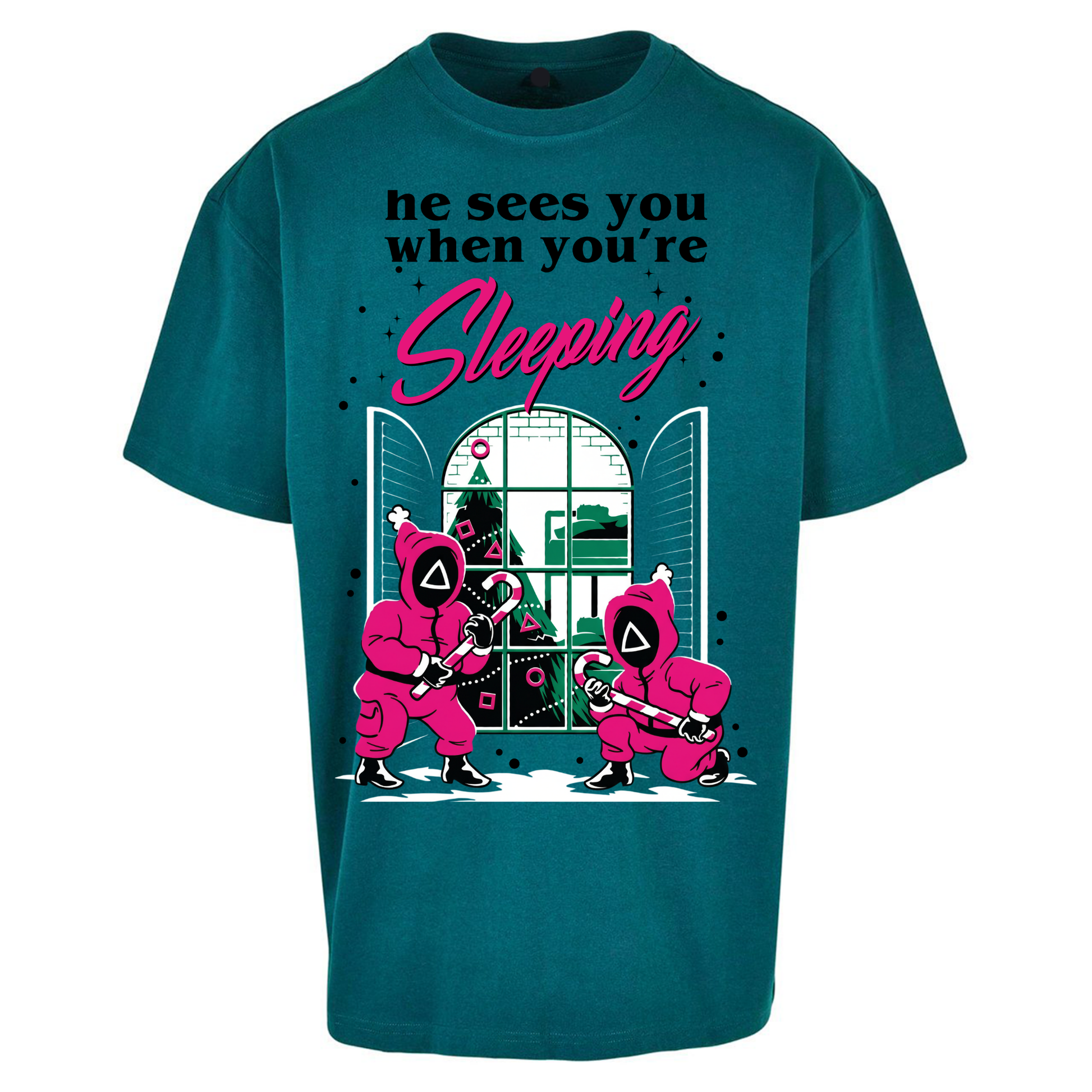 Squid Games Xmas Oversized T Shirts