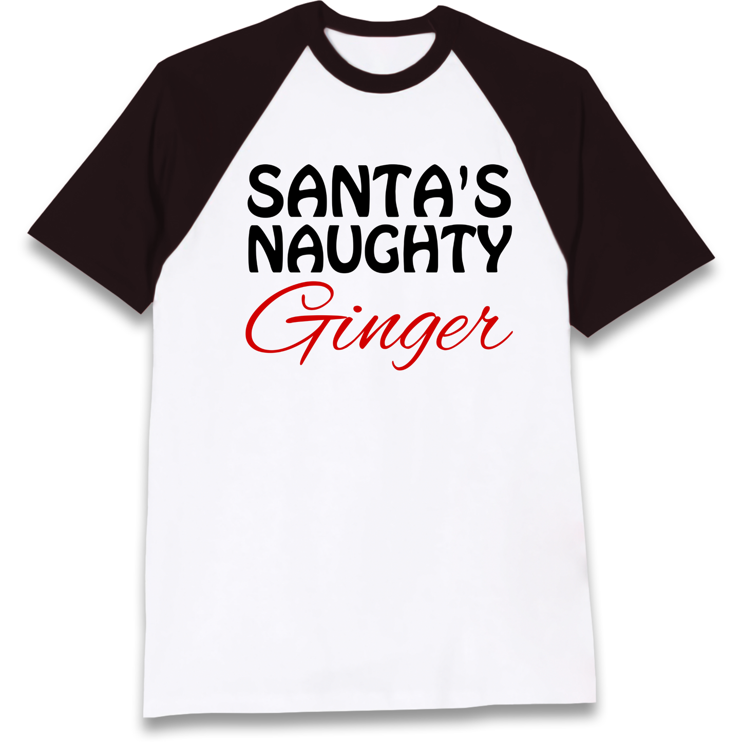 Naughty Ginger Raglan T Shirt