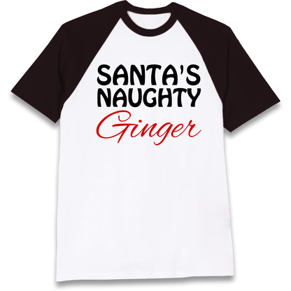 Naughty Ginger Raglan T Shirt