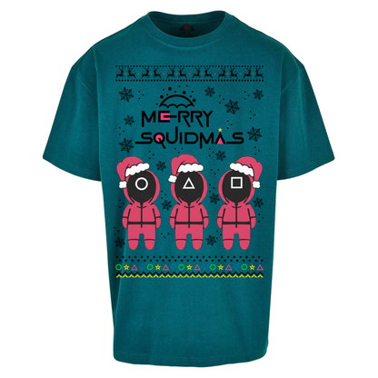 merry Squidmas Oversized T Shirts