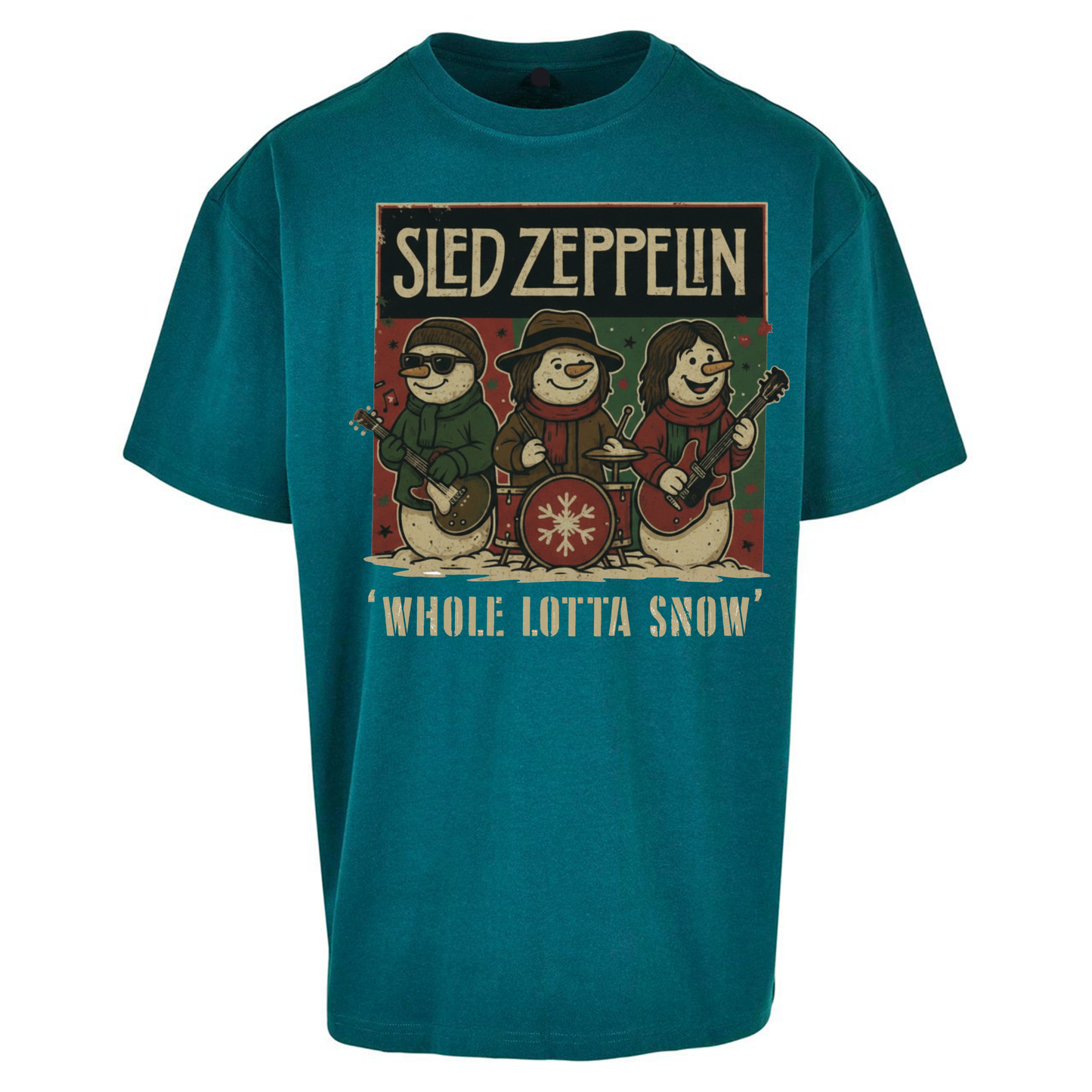 Led Zeppelin Christmas Oversized T Shirts