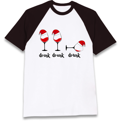 Drink Drank Drunk Raglan T Shirt