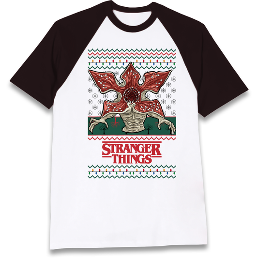 Demogorgon Christmas Raglan T Shirt