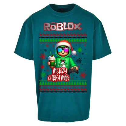 Roblox Merry Christmas Oversized T Shirts