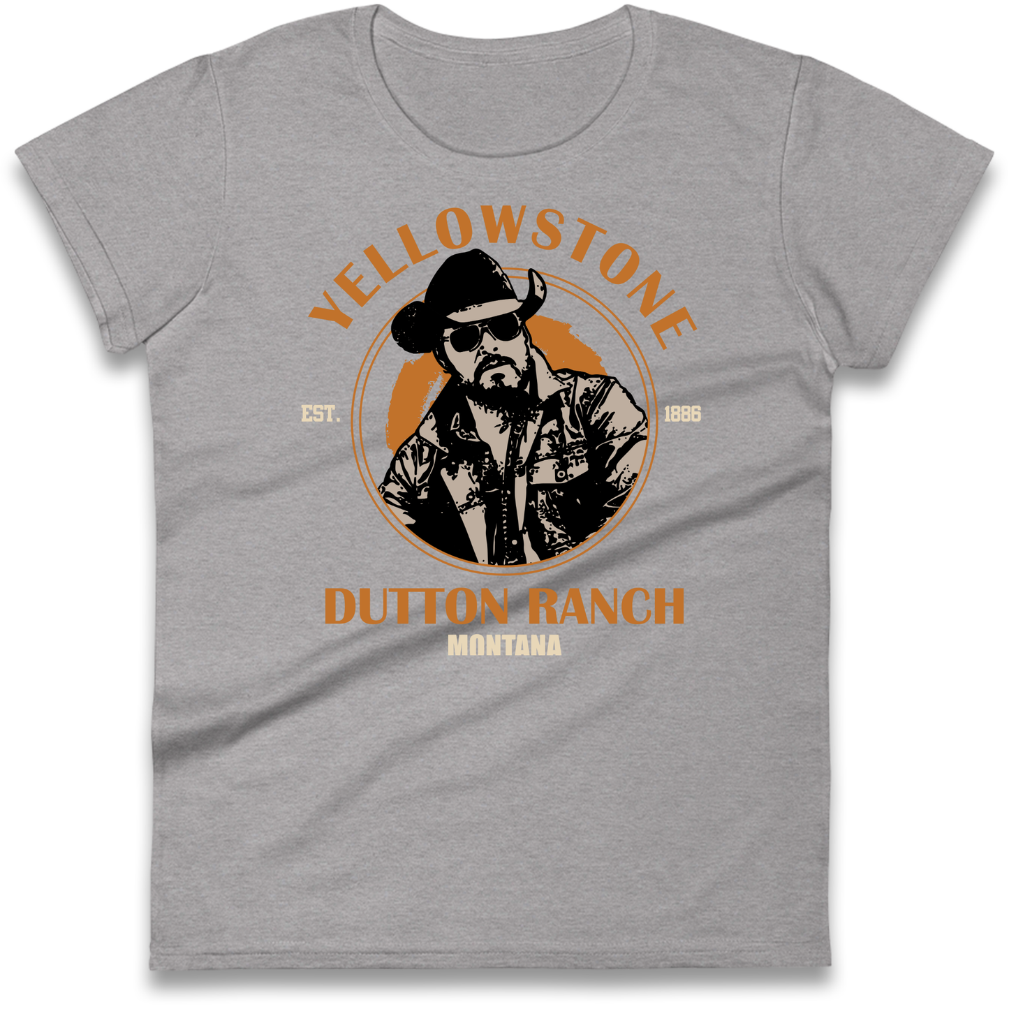 Yellowstone Dutton Ranch Montana Ladies T Shirt