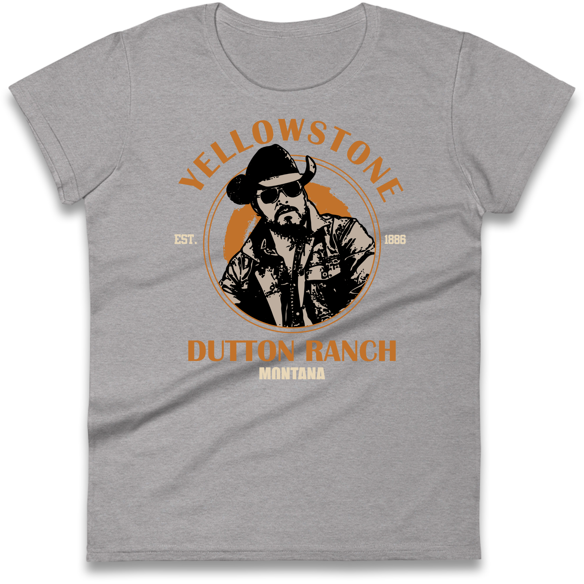 Yellowstone Dutton Ranch Montana Ladies T Shirt