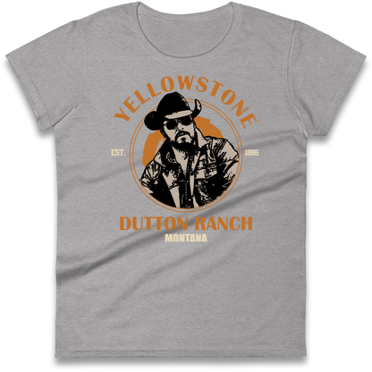Yellowstone Dutton Ranch Montana Ladies T Shirt