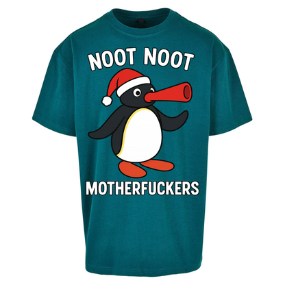 Pingu Christmas Oversized T Shirts