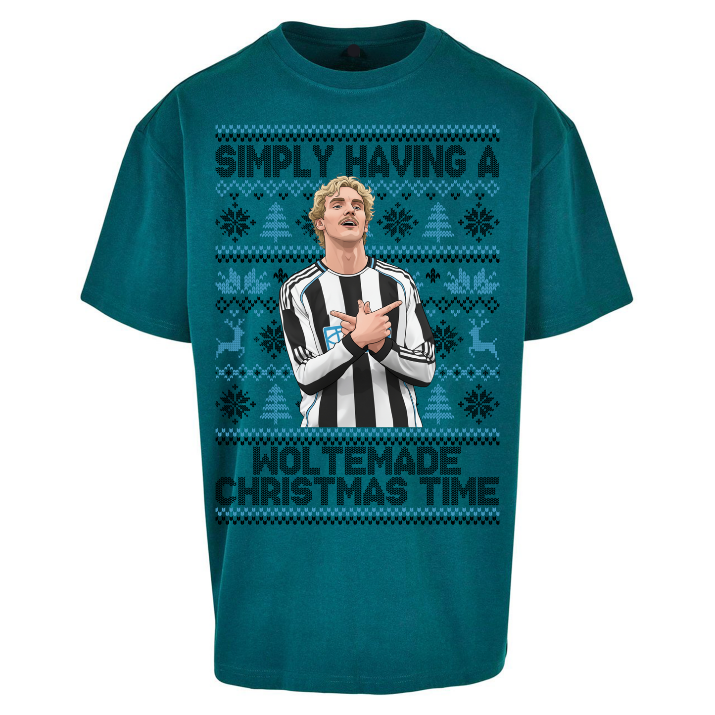 Newcastle united Christmas Oversized T Shirts