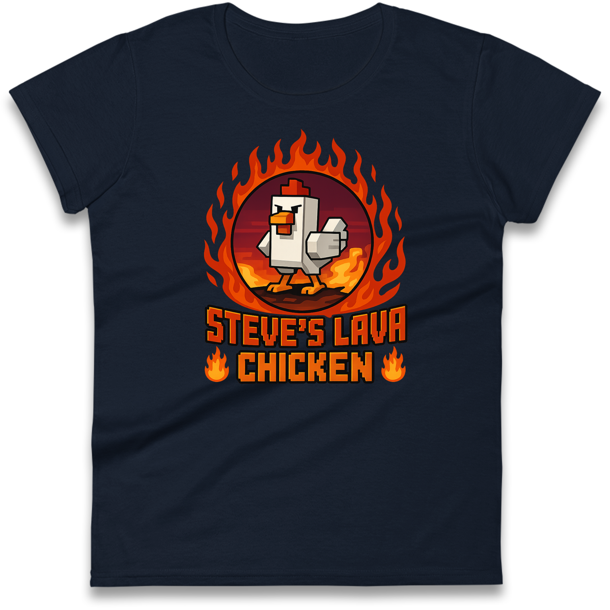 Steve Lava Chicken Women T Shirt