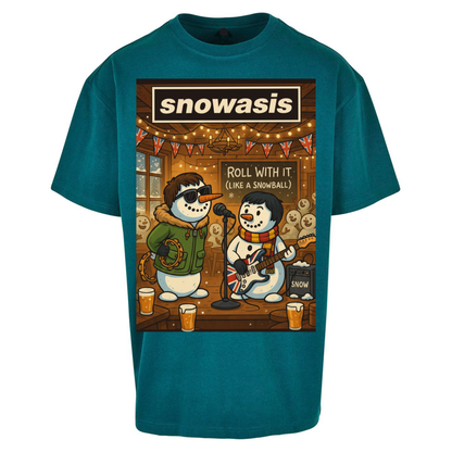 Snowasis Roll Christmas Oversized T Shirts