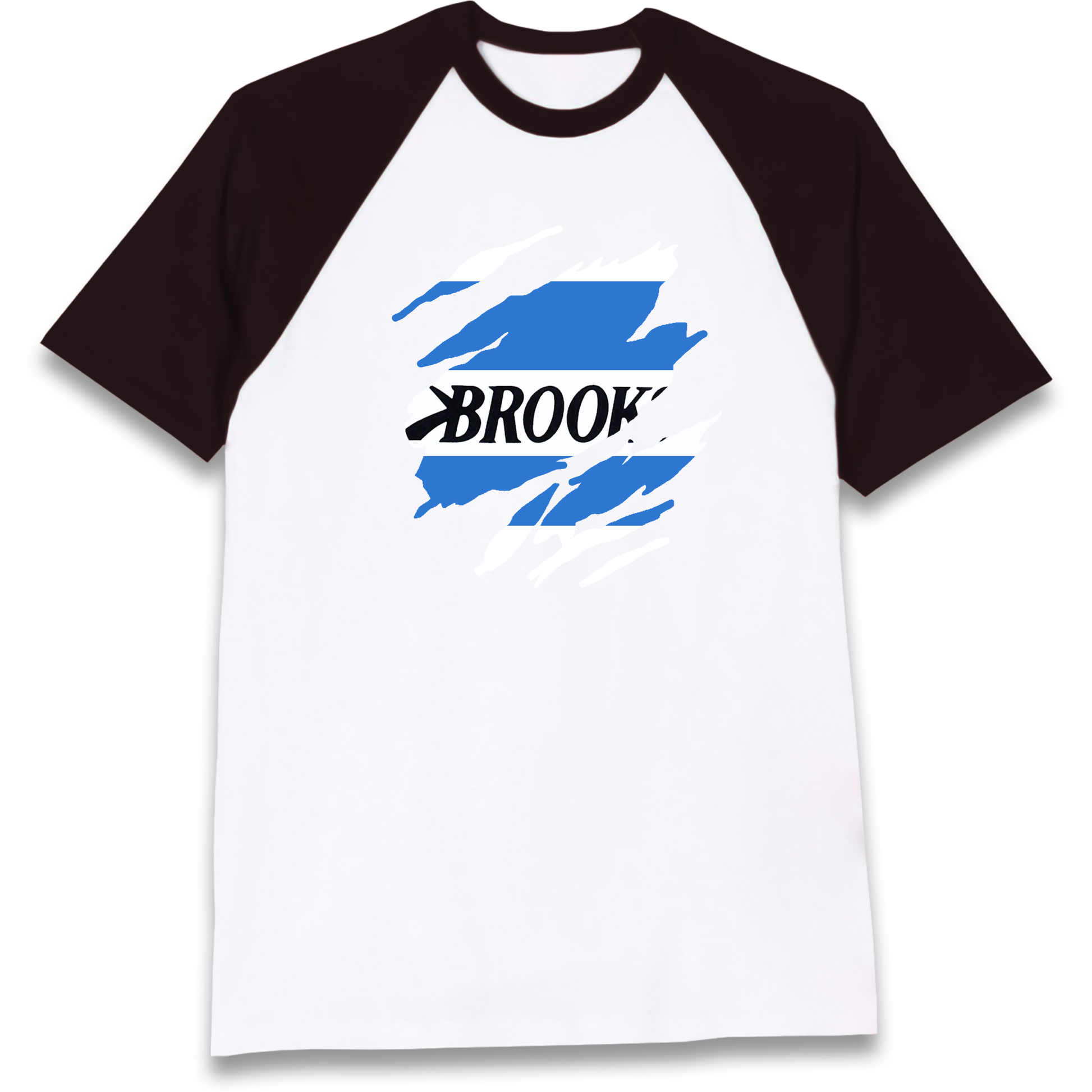 Retro QPR 1992 Torn Effect Raglan T Shirt