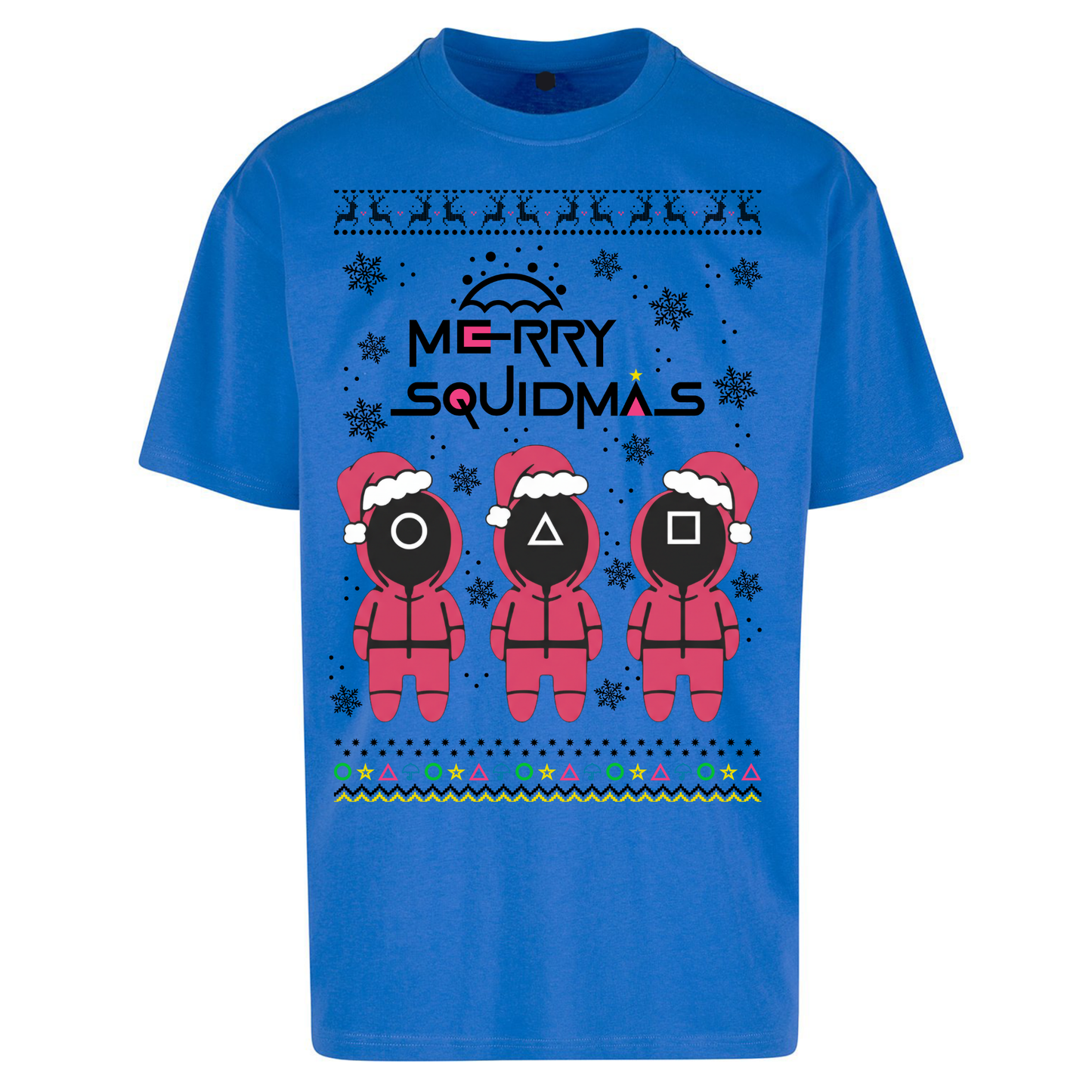 merry Squidmas Oversized T Shirts