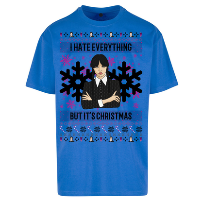 Wednesday addams Christmas Oversized T Shirts