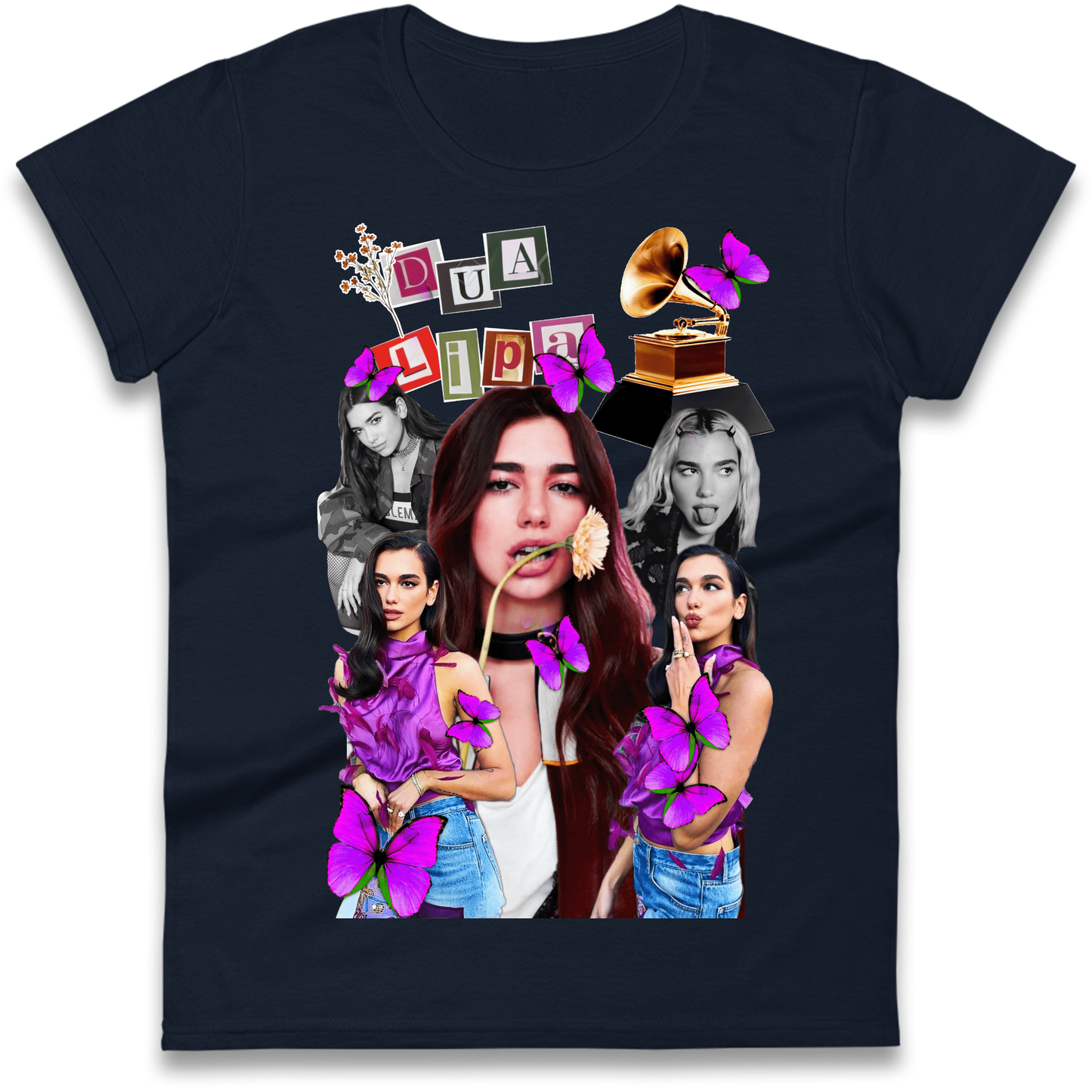 Dua Lipa Butterflies Ladies T Shirt 