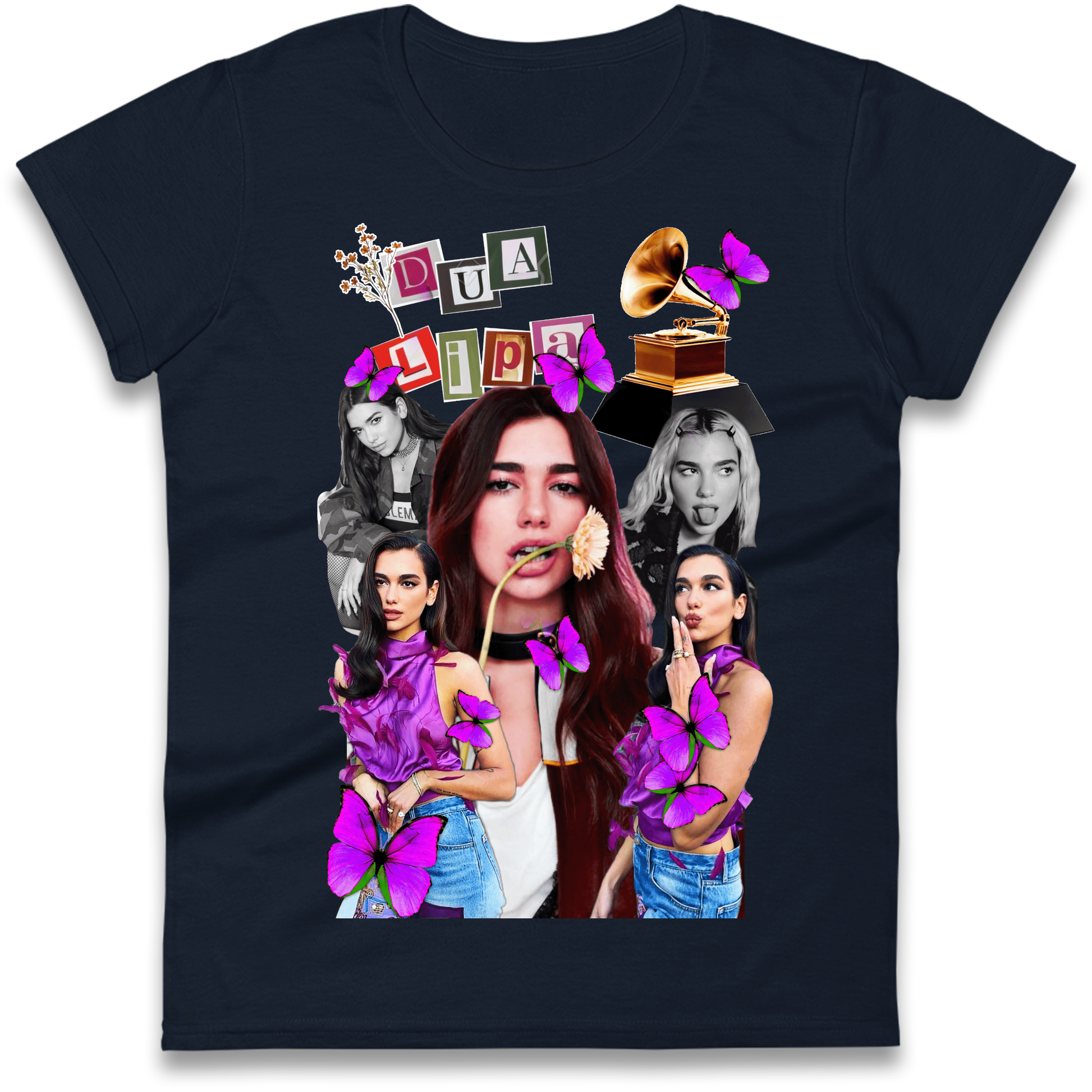 Dua Lipa Butterflies Ladies T Shirt 