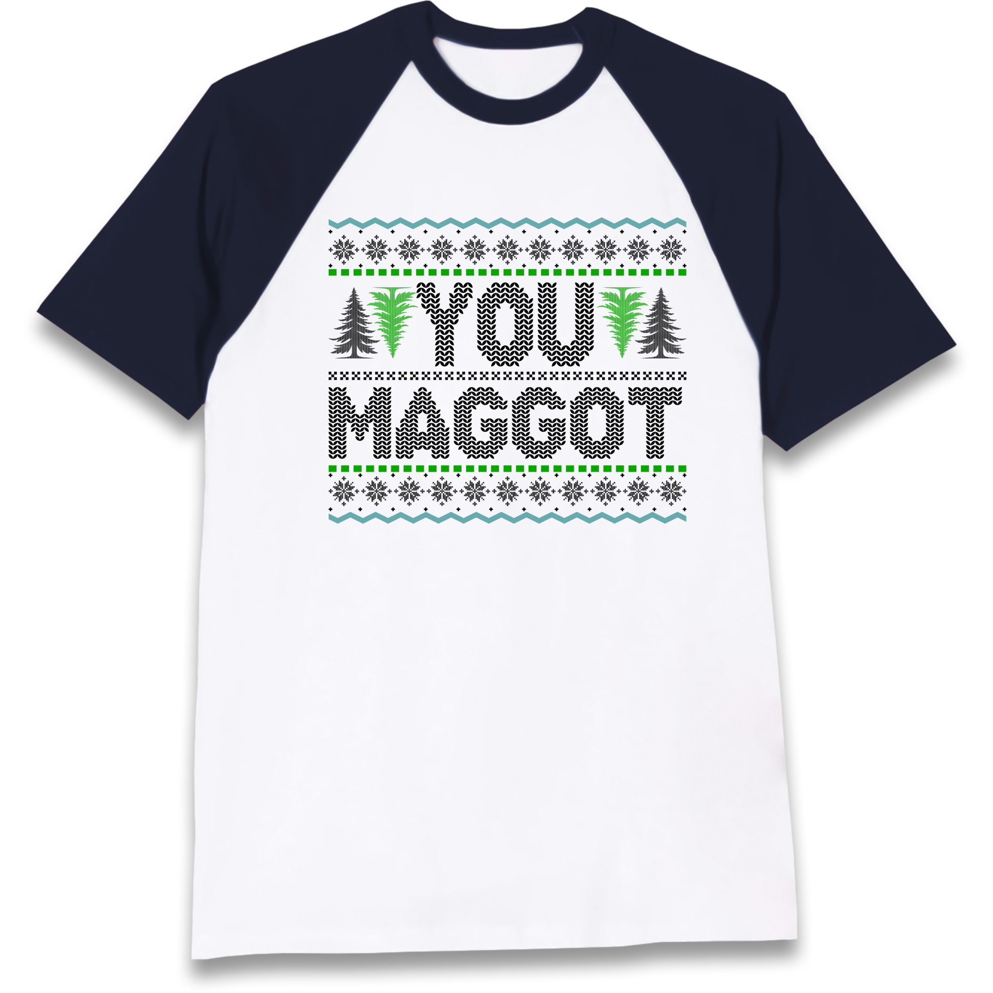 Christmas jumper Raglan T Shirt