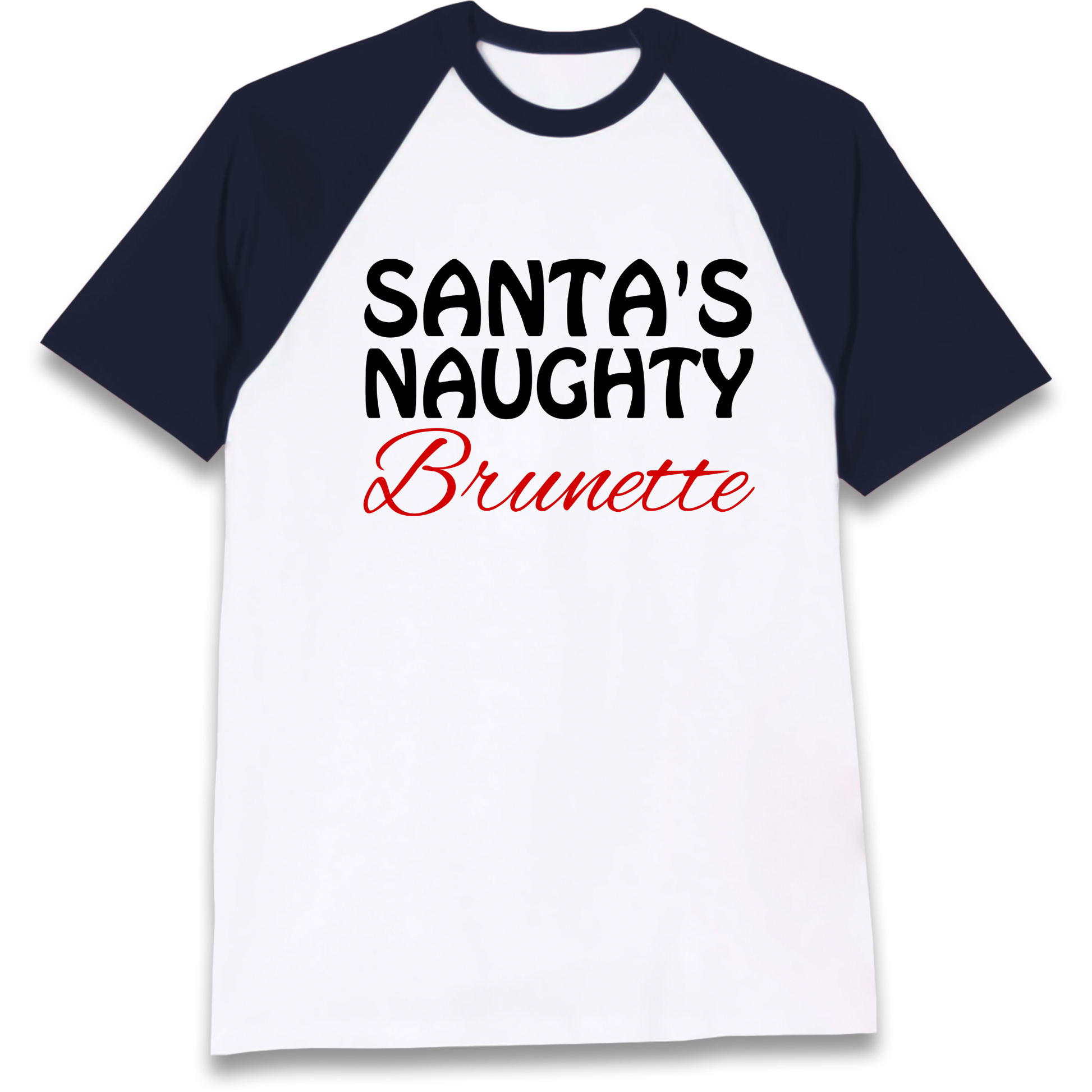 Naughty Brunette Raglan T Shirt