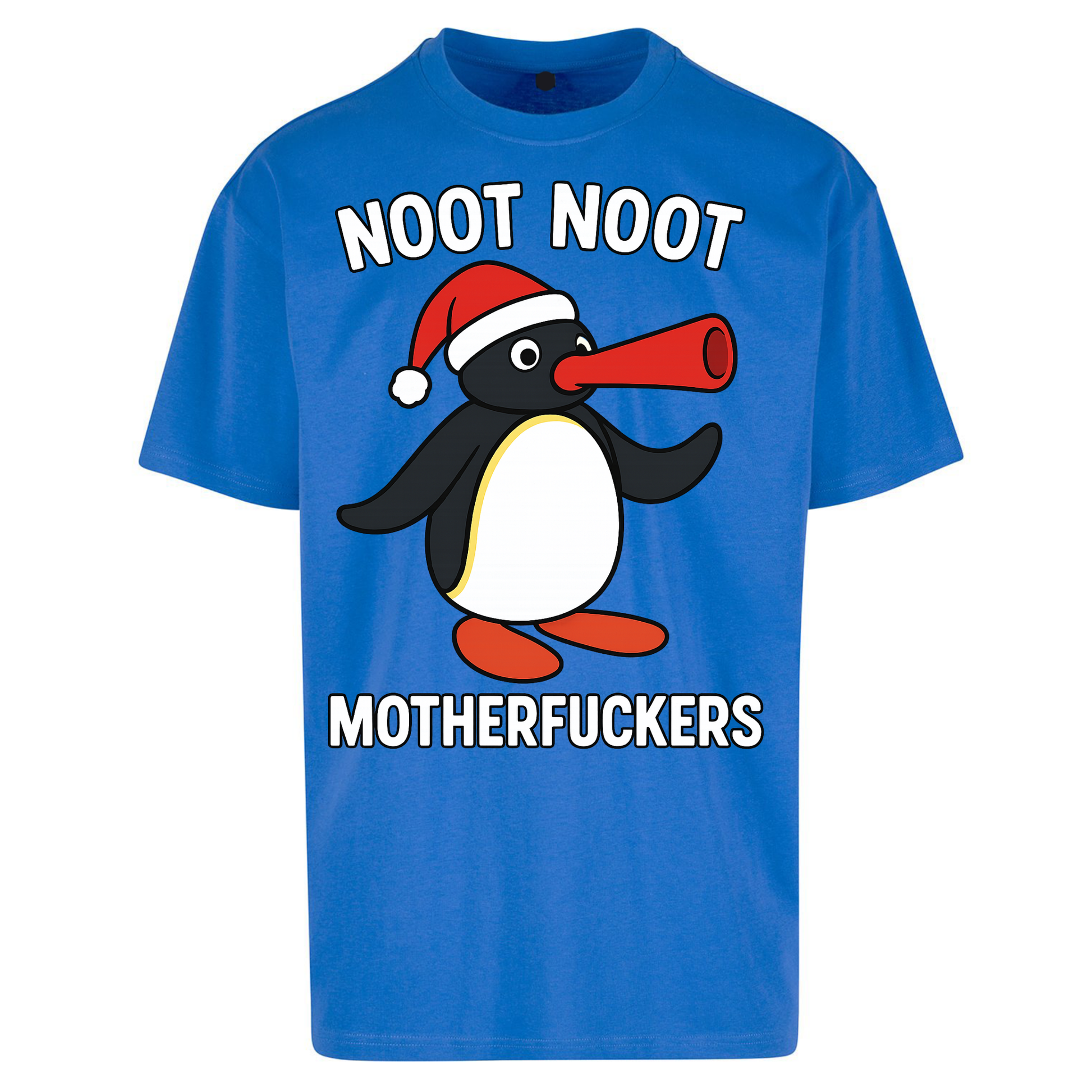 Pingu Christmas Oversized T Shirts