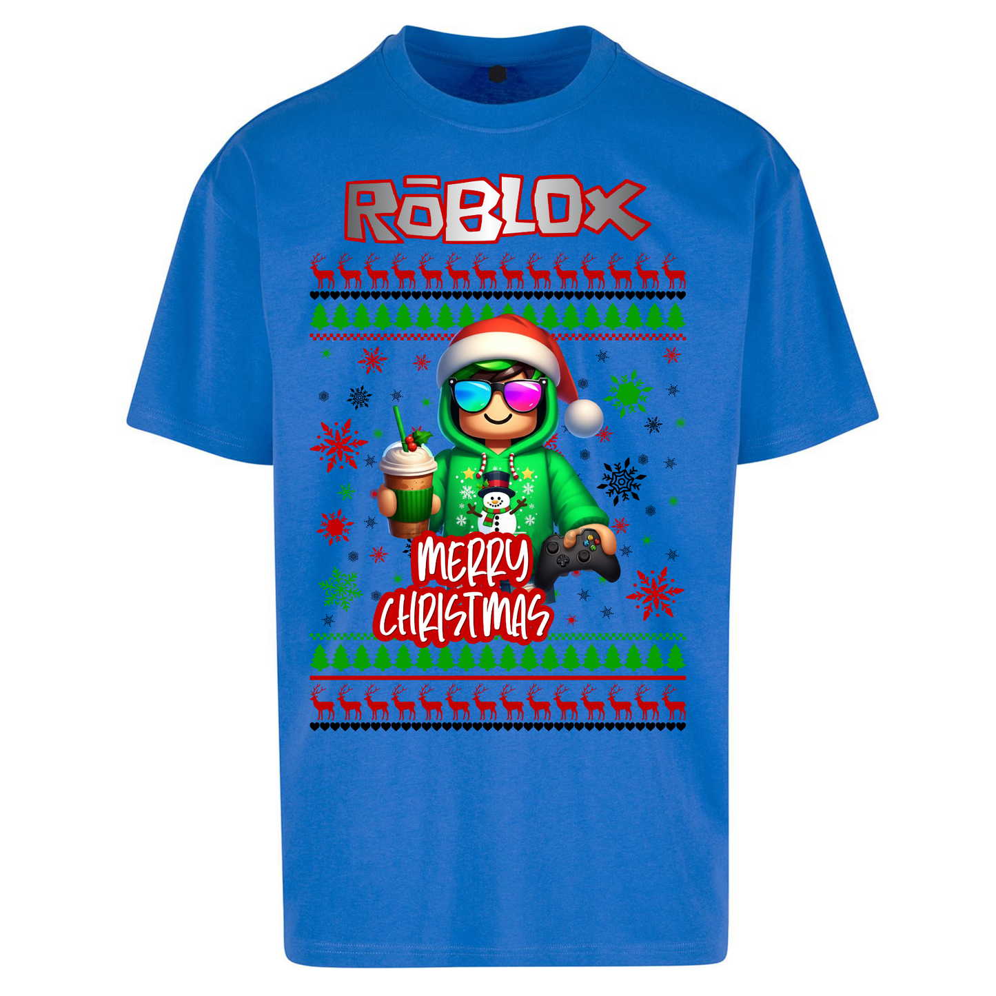 Roblox Merry Christmas Oversized T Shirts
