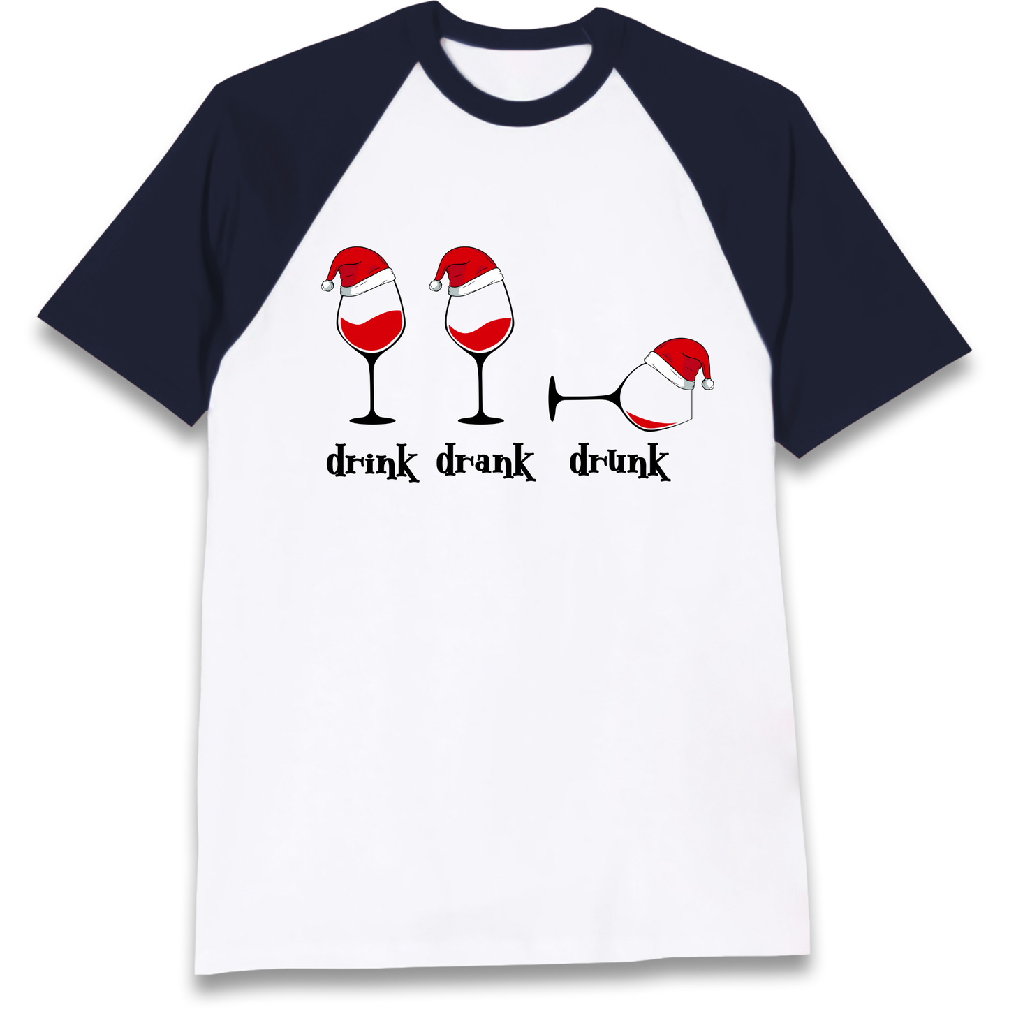 Drink Drank Drunk Raglan T Shirt