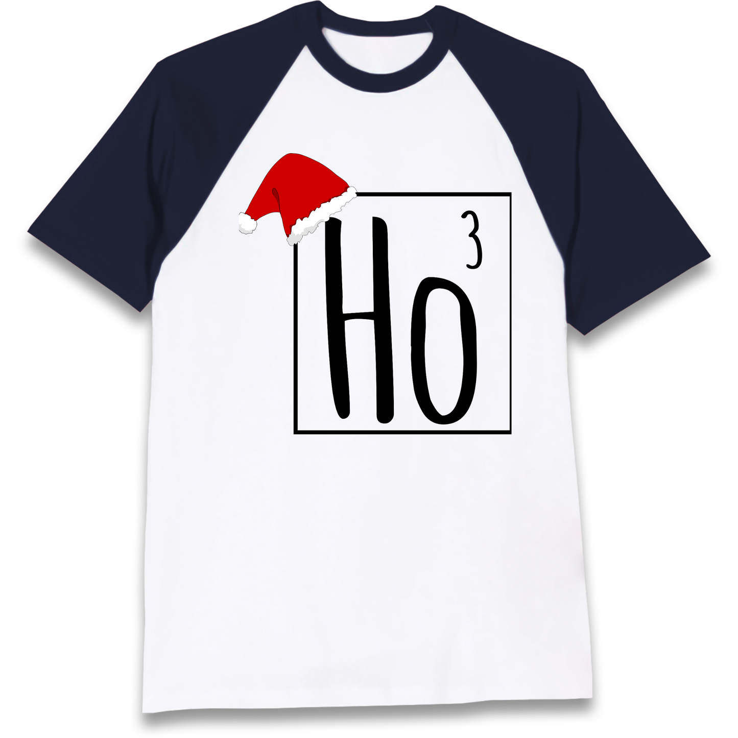 Ho Ho Ho Christmas Raglan T Shirt
