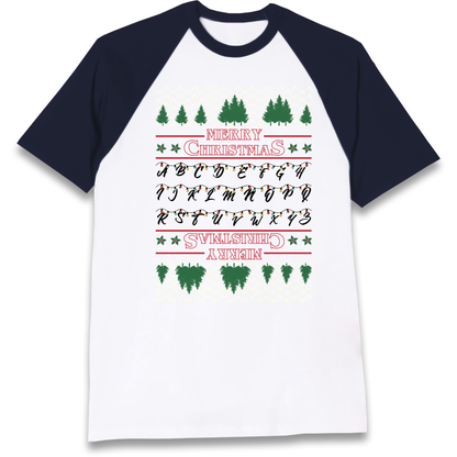 stranger things christmas jumper Raglan T Shirt