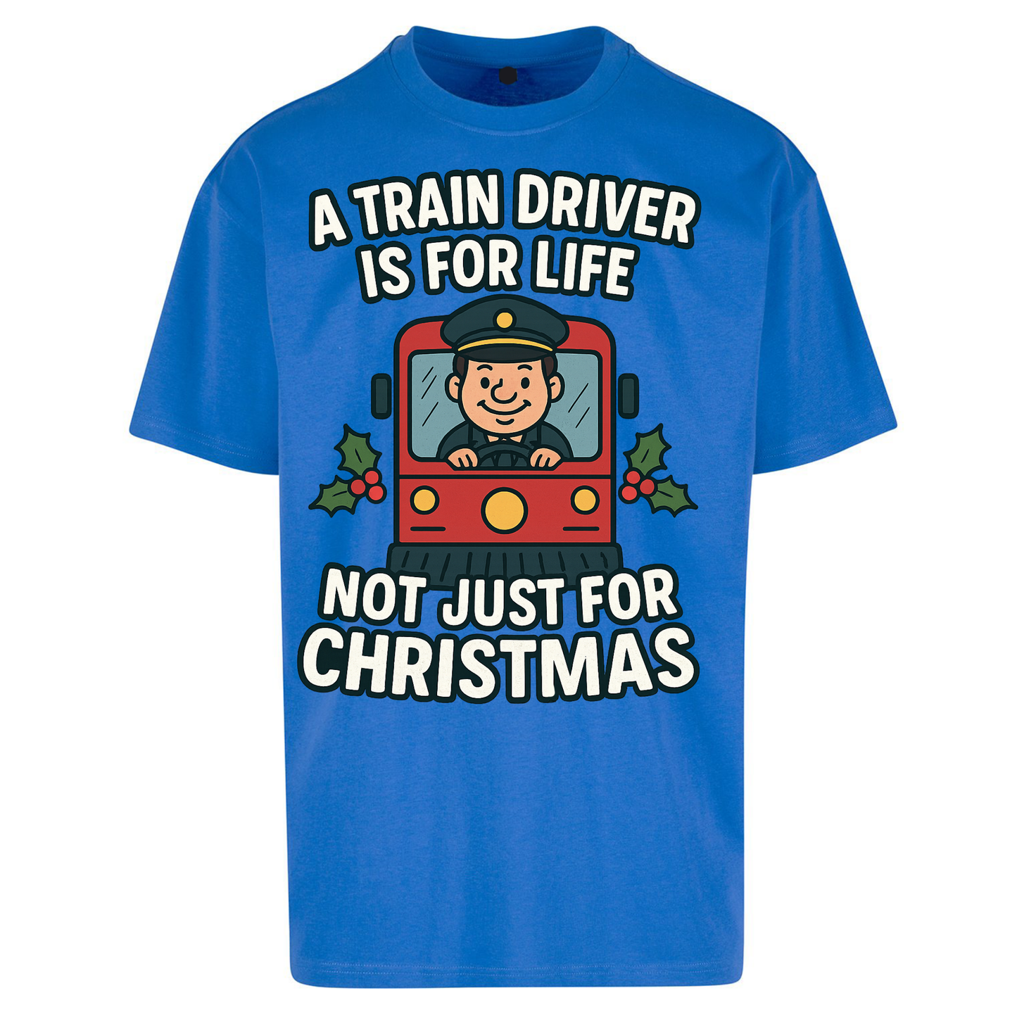 Train Driver Christmas Oversized T Shirts