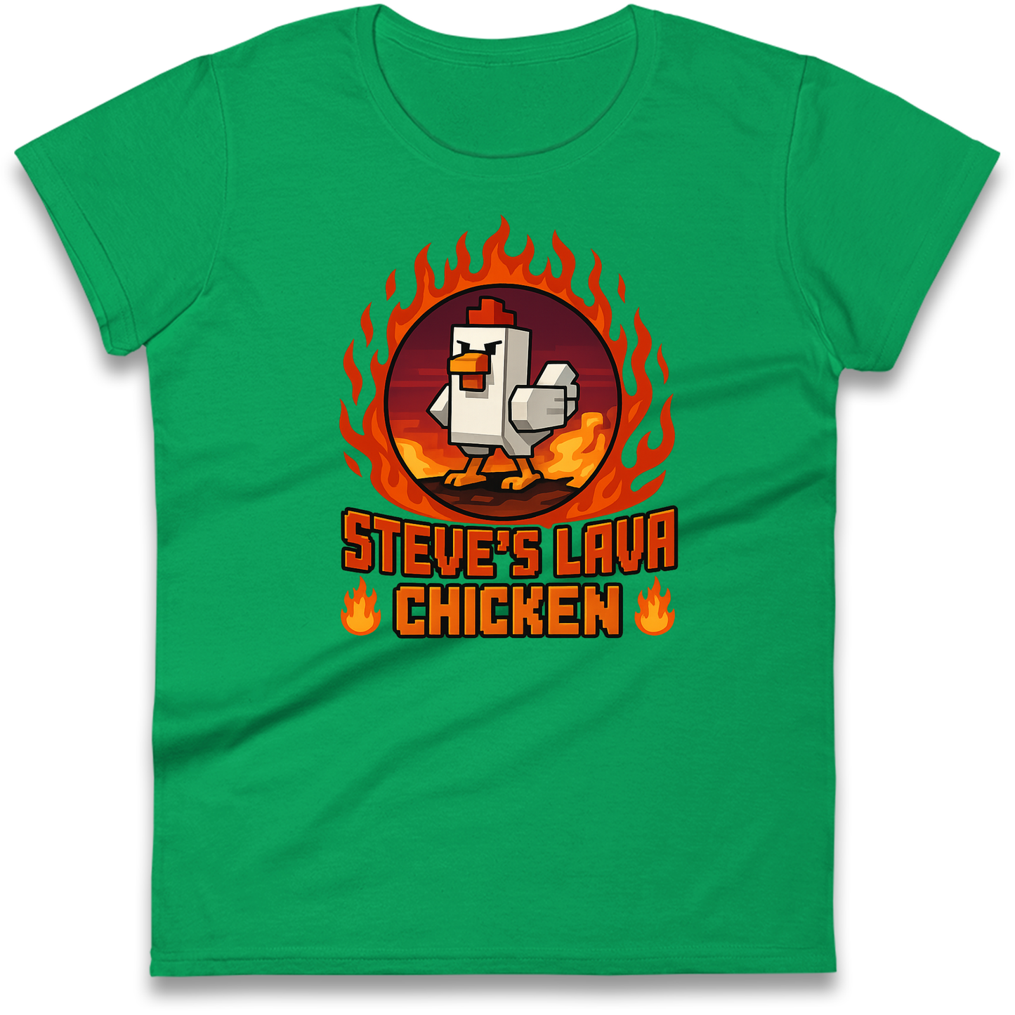 Steve Lava Chicken Women T Shirt
