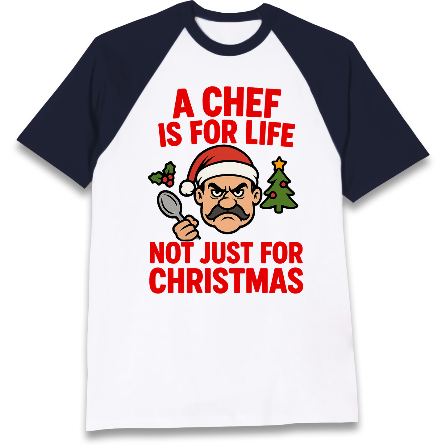 Chef Christmas Raglan T Shirt